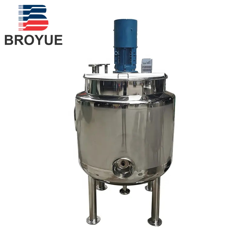 ATM pressure mixing tank with heat transfer jacket