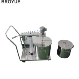 Mobile tank skid with pneumatic mixer