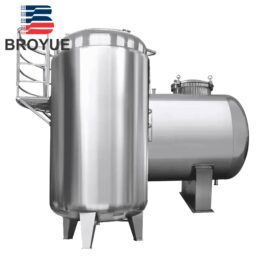 Pressure rated stainless steel storage tank