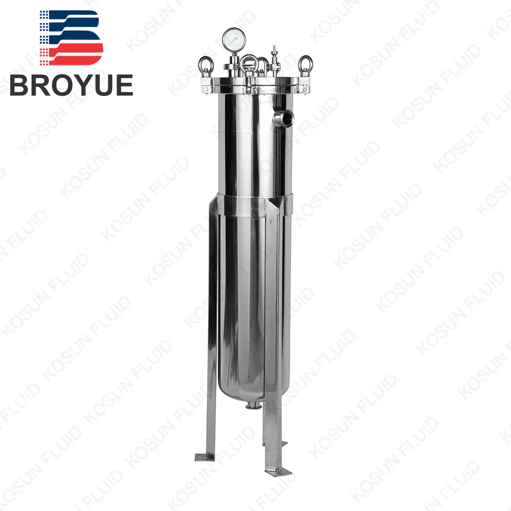 Sanitary single bag filter