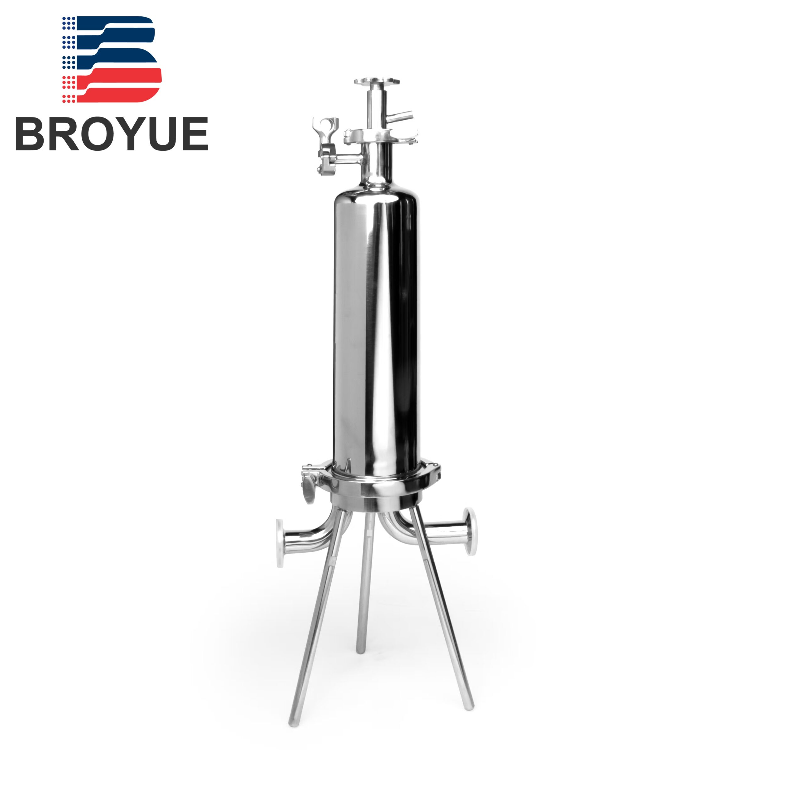 Stainless steel filter housing for membrane element