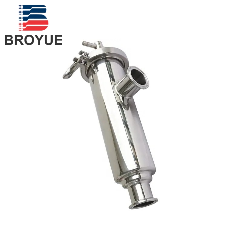 Stainless steel hygienic angular filter