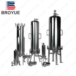 Stainless steel sanitary filtration vessel