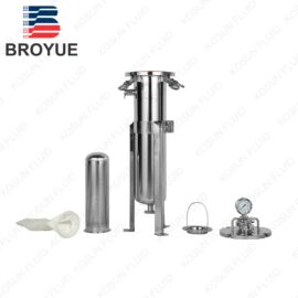 Stainless steel single bag filter