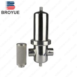 Stainless steel sterilizing air filter housing