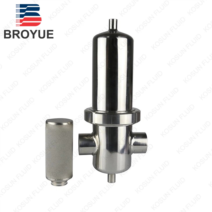 Stainless steel sterilizing air filter housing