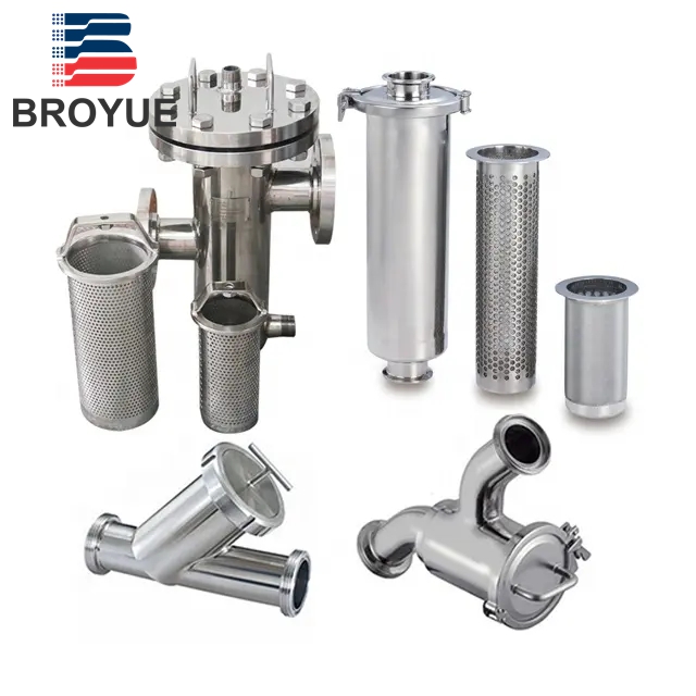 Stainlesss teel on line tube filter